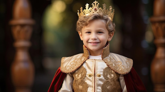 Foto il principe o la principessa affascinanti si travestono