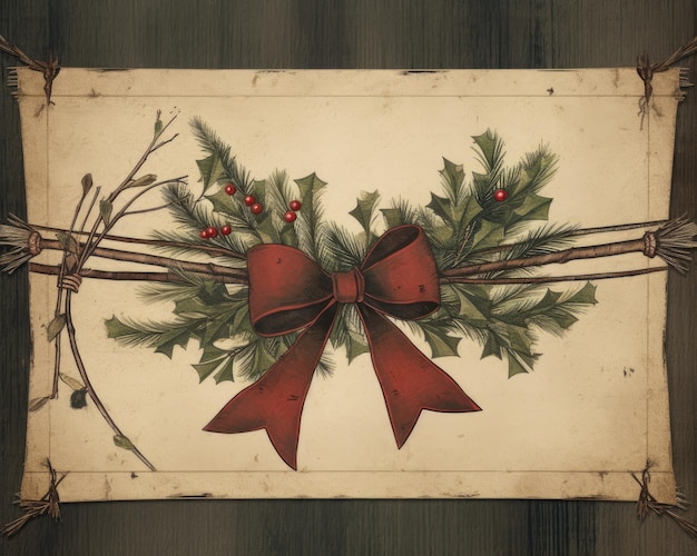 A charming and rustic Christmas banner