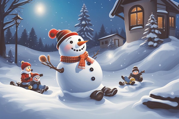 A charming story of a snowman going on a winter adventure