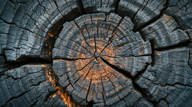 Charred Wood Texture Detail