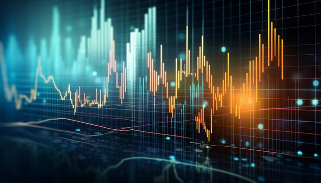 chart and graph of stock marketBusiness and financial concept economy concept