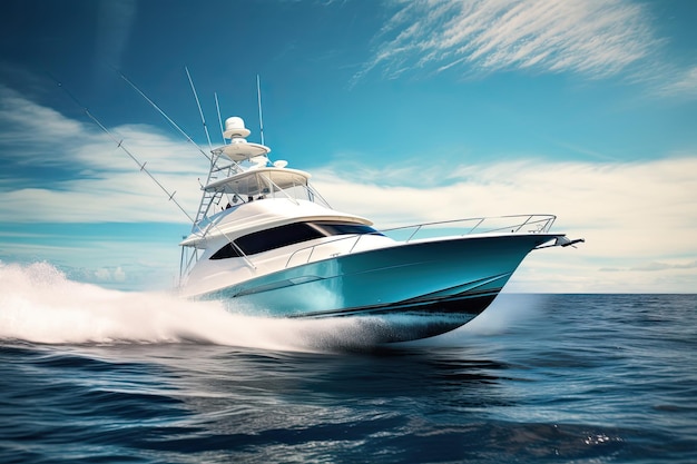 Premium Photo  Charter Sportfishing Boats on a Saltwater Fishing Adventure  Reel in the Fun Outdoors