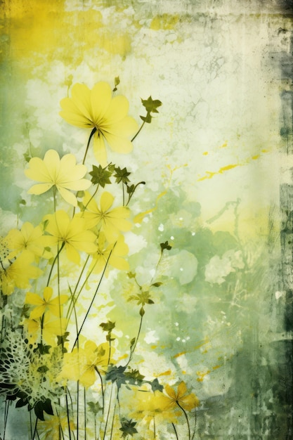 Foto chartreuse sfondo floreale astratto con texture grunge naturali ar 23 job id 30b5209f2e8442cc9961c1344580669c