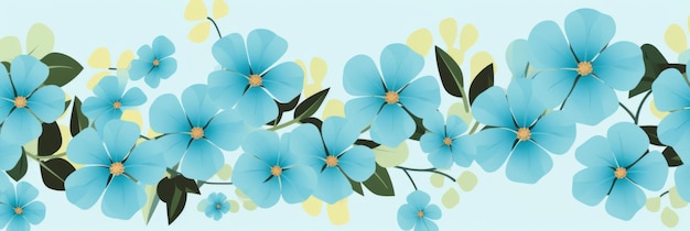 Chartreuse vector illustratie schattig esthetisch oud blauw papier met schattige blauwe bloemen erop ar 31 Job ID e2a77b45a8fb48659d0040d3d6af1b69