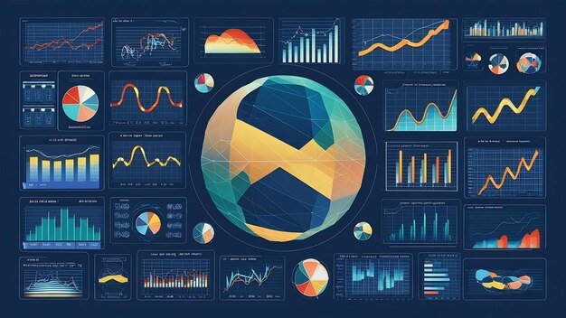 Photo charts graphs spreadsheet paper