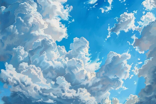 Chase the elusive beauty of cirrus clouds as they generative ai