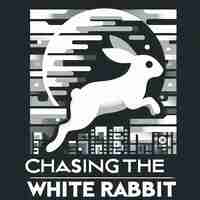 Photo chasing the white rabbit