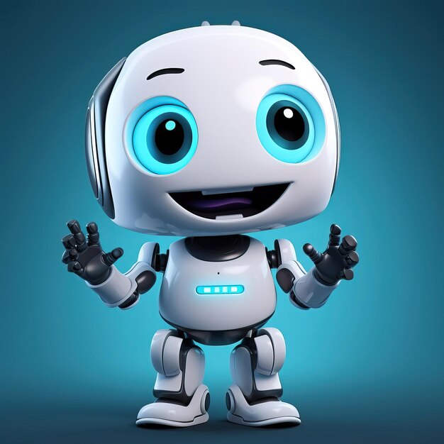 chat bot cute cartoon robot