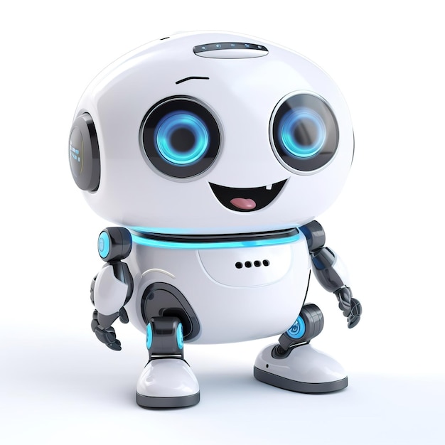 chat bot cute friendly robot