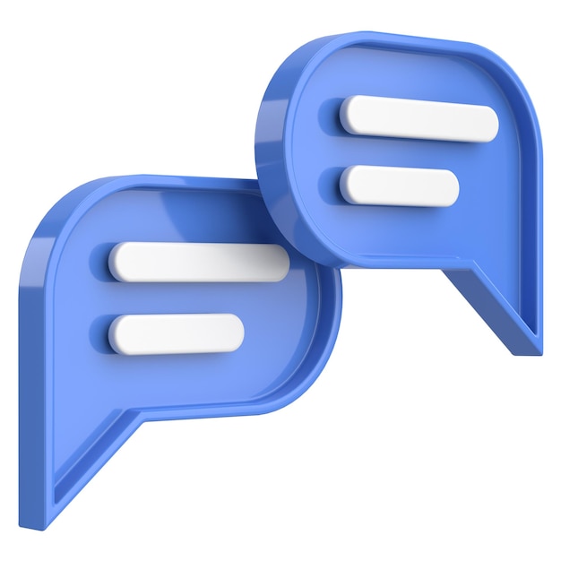 Chat bubble Chat icon 3D illustration