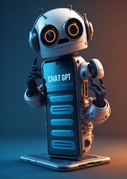 chat gpt robot background