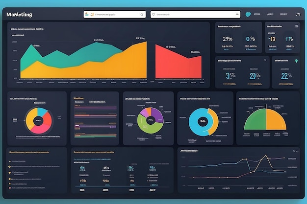 Photo chat marketing metrics dashboard