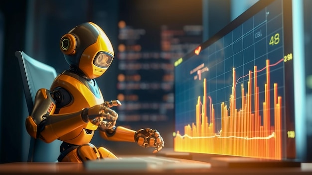 Chatbot analyseert beursgrafiek voor bedrijfsgroei en investeringen in kunstmatige intelligentie