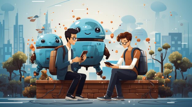 A chatbot analyzing sentiment and emotions for digital marketing AI generated