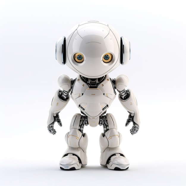 Foto chatbot schattige cartoon robot