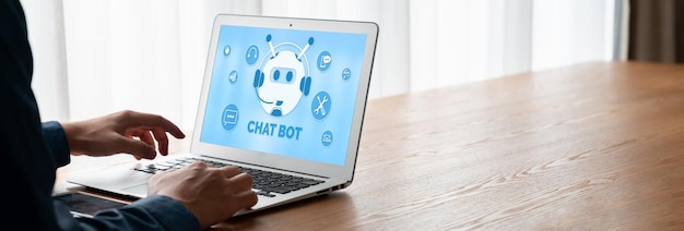 Фото Программное приложение chatbot для модного онлайн-бизнеса