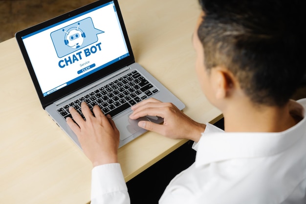 Chatbot-softwareapplicatie voor modieuze online bedrijven die automatisch antwoordt op vragen van klanten