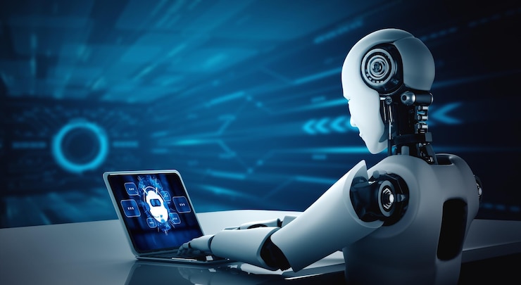 Foto chatbot-softwaretoepassing voor modieuze online bedrijven