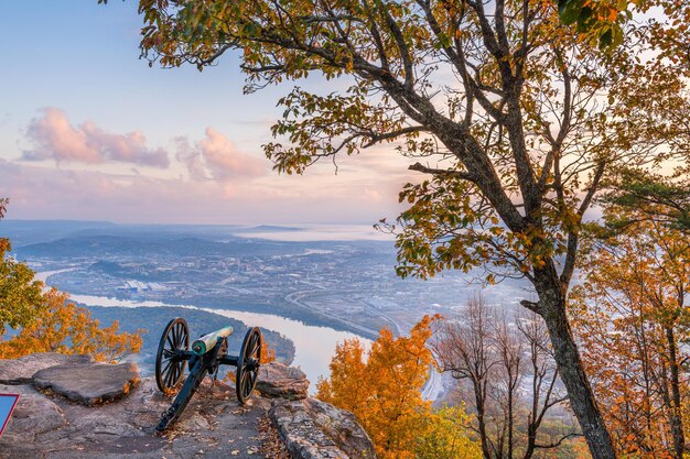 Photo chattanooga tennessee usa view from lookout mountain