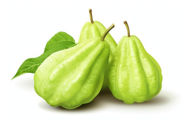 Chayote icon on white background