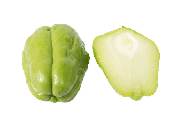 Chayote isolated on a white background