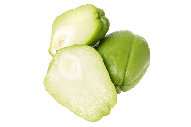 Chayote isolated on a white background