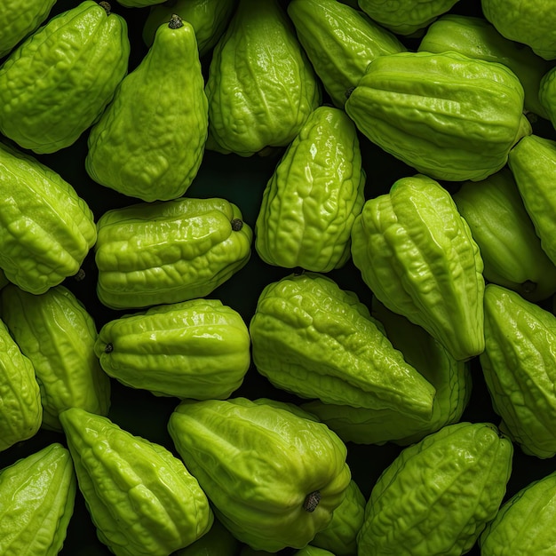 Chayote Squash as seamless tiles