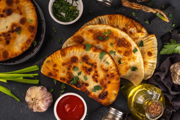 chebureks empanadas fried pasties