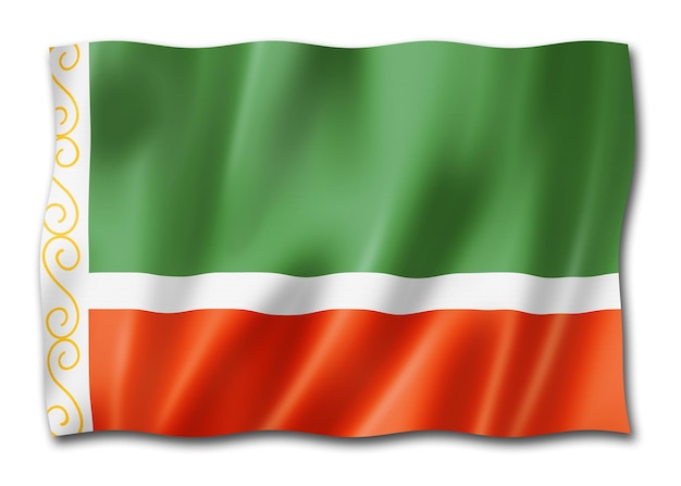 Chechen state Republic flag Russia