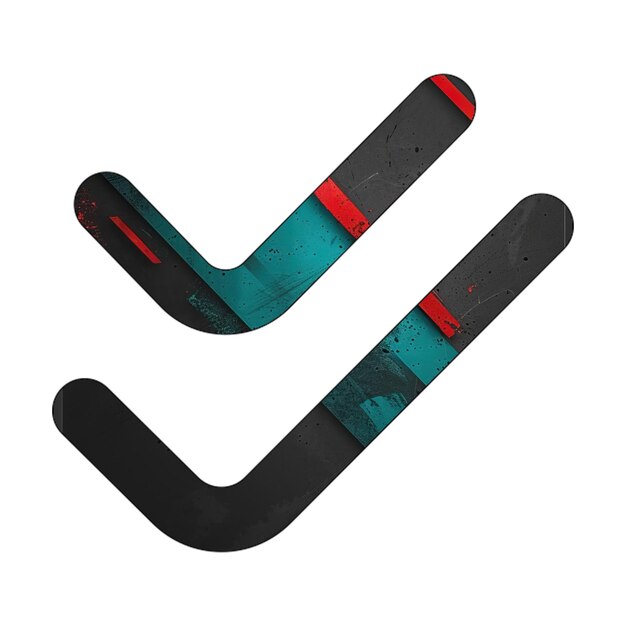 check double icon diagonal black green red