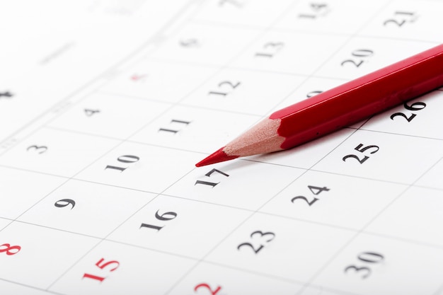 Check out the dates in a business calendar 