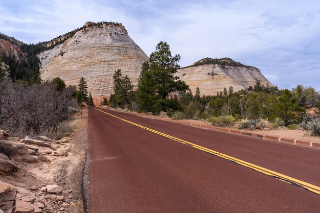 Foto scacchiera mesa al parco nazionale di zion