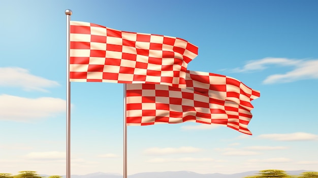 Checkered flag race background vector design