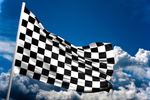 Photo checkered flag