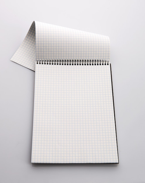 Photo checkered paper notebook