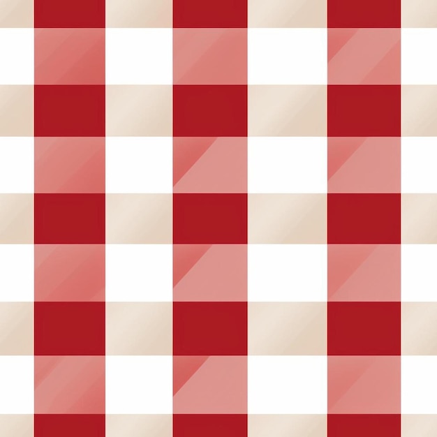 A checkered pattern of red and white checkered fabric.