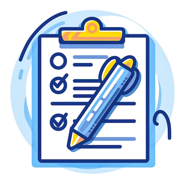 Checklist op de clipboard lijn icoon met checkmarks checklist document versnelling potlood Clipboard contour iconen checklist symbool bewerkbare stroke geïsoleerde vector illustratie