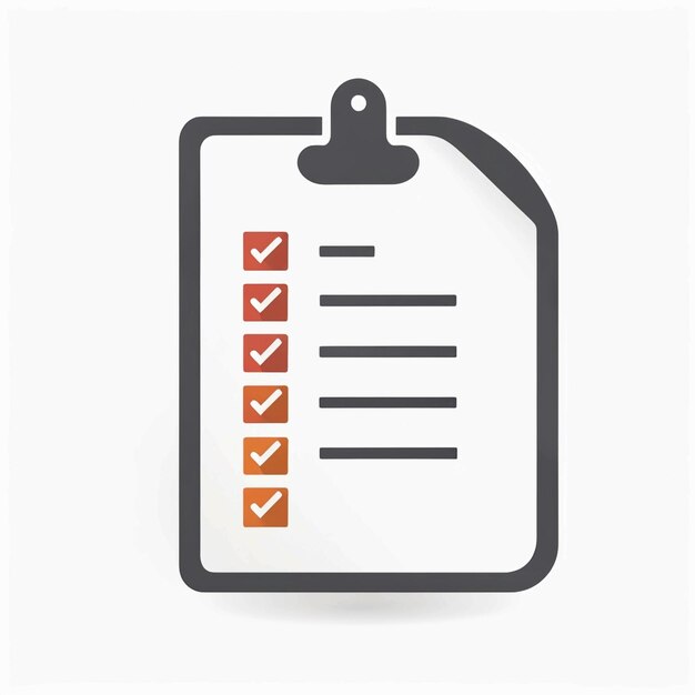 Checklist Special Flat icon with pencil