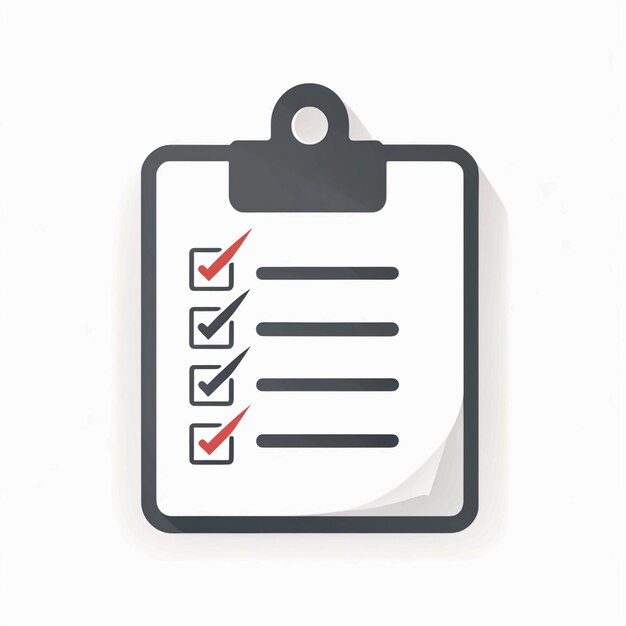 Checklist Special Flat icon with pencil