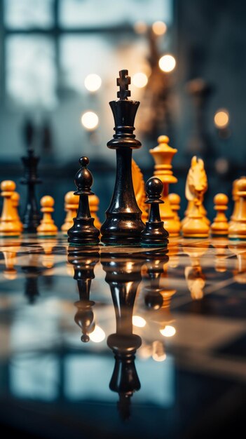 Business strategy chess iPhone wallpaper