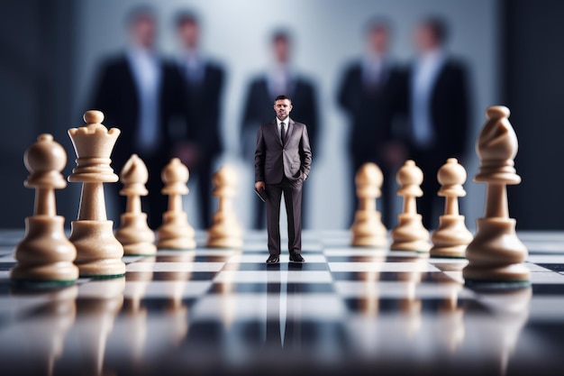 Foto checkmate your business competitors un piano aziendale strategico ispirato agli scacchi per gli imprenditori