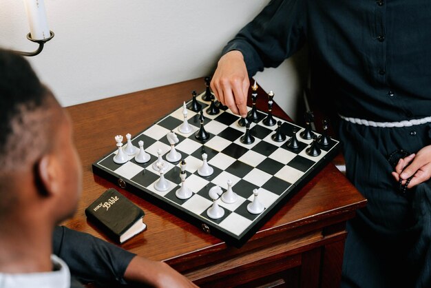 Checkmating brilliance chess grandmasters in action captured in artful imagery