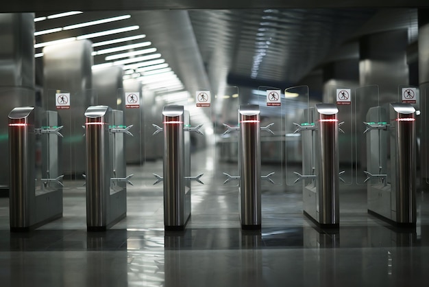 Photo checkpoint in the metro at the entrance