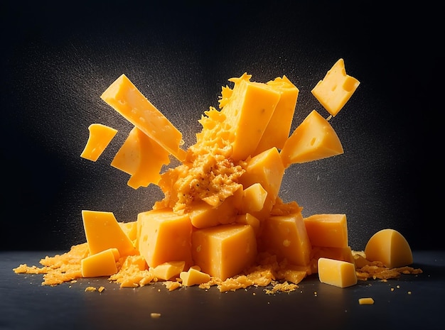 Cheddar cheese explosion