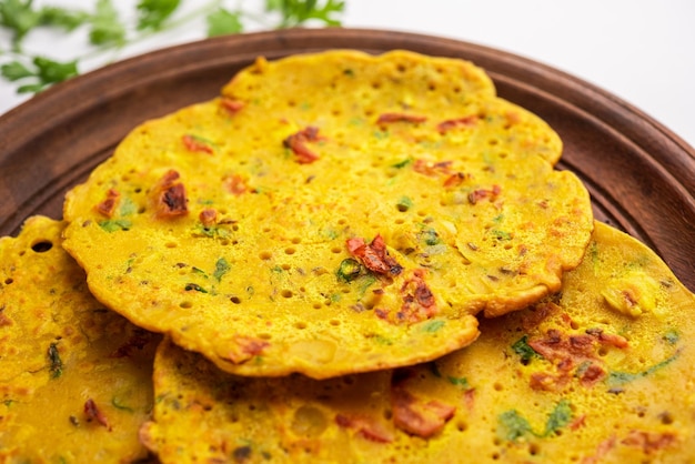 Cheela chilla or chila is a rajasthani breakfast dish generally made with gram flour or besan