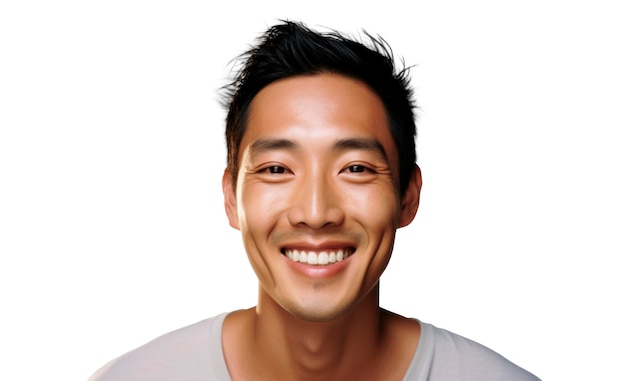 Cheerful Asian Man Fashion Portrait