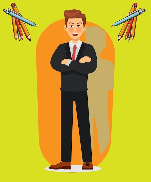 Cheerful business man