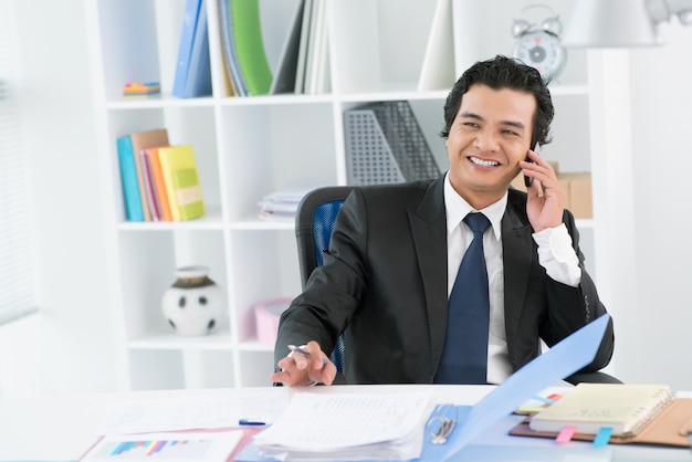 Cheerful businessman