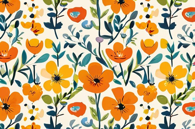 Cheerful Buttercup Pattern Design