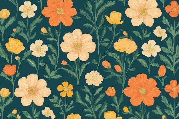 Cheerful Buttercup Pattern Design